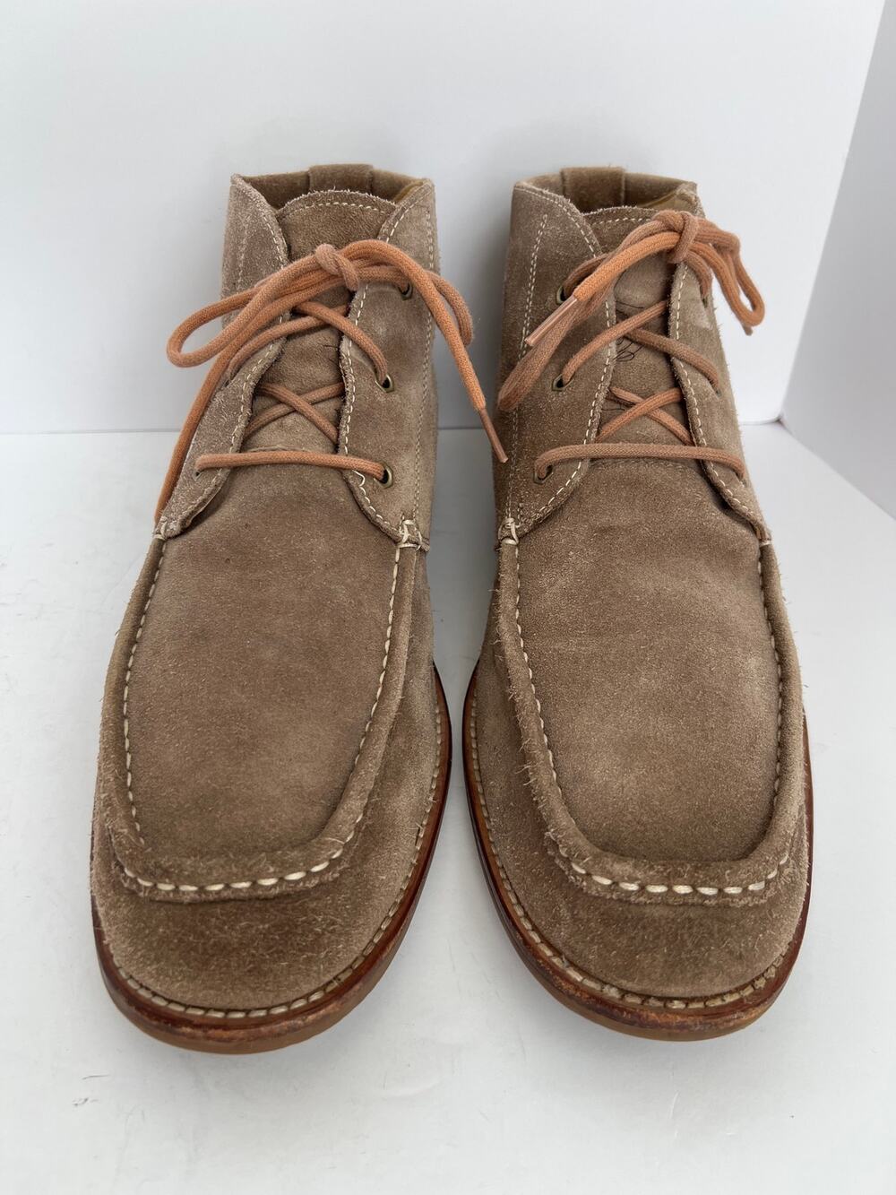 UGG Men Via Lungarno Tan Suede Chukka Lace Up Moccasin Toe Boots Size 12